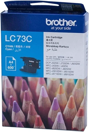 brother Genuine LC73C High-Yield Ink Cartridge, Cyan, Page Yield Up to 600 Pages, (LC-73C) Compatible with: DCP-J525W, DCP-J725DW, DCP-J925DW, MFC-J430W, MFC-J432W, MFC-J625DW, MFC-J825DW, Standard brother Genuine LC73C High-Yield Ink Cartridge, Cyan, Page Yield Up to 600 Pages, (LC-73C) Compatible with: DCP-J525W, DCP-J725DW, DCP-J925DW, MFC-J430W, MFC-J432W, MFC-J625DW, MFC-J825DW, Standard
