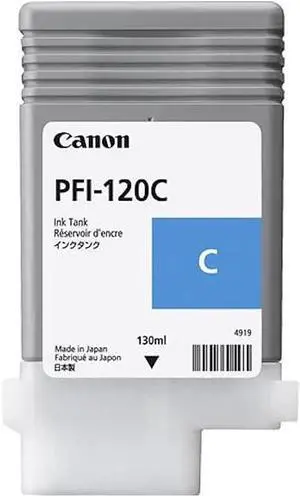 Canon PFI-120C (2886C001AA) Standard Yield Ink Cartridge (Cyan) in Retail Packaging Canon PFI-120C (2886C001AA) Standard Yield Ink Cartridge (Cyan) in Retail Packaging