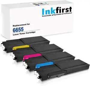 1 Set of 4 Inkfirst Compatible Toner Cartridges Replacement for Xerox 6655 WorkCentre 6655 6655i Black, Cyan, Magenta, Yellow 1 Set of 4 Inkfirst Compatible Toner Cartridges Replacement for Xerox 6655 WorkCentre 6655 6655i Black, Cyan, Magenta, Yellow