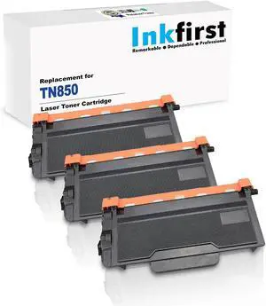 3 High Yield Inkfirst® Toner Cartridges TN-850 TN850 Compatible Remanufactured for Brother TN-850 Black HL-L5000D HL-L5200DW HL-L5200DWT HL-L6200DWT HL-L5100DN HL-L6300DW HL-L6400DW HL-L6400DWT 3 High Yield Inkfirst® Toner Cartridges TN-850 TN850 Compatible Remanufactured for Brother TN-850 Black HL-L5000D HL-L5200DW HL-L5200DWT HL-L6200DWT HL-L5100DN HL-L6300DW HL-L6400DW HL-L6400DWT