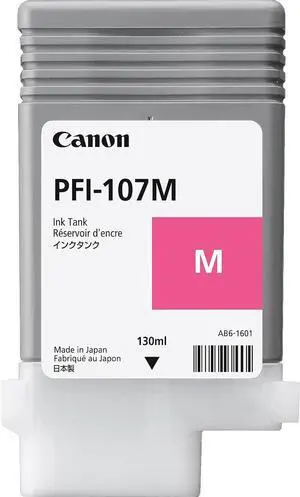 Canon PFI-107 Standard Ink Cartridge 6707B001 (Magenta) in Retail Packaging (6707B001) Canon PFI-107 Standard Ink Cartridge 6707B001 (Magenta) in Retail Packaging (6707B001)