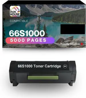 Ink House Lexmark 66S1000 Black Toner Cartridge Compatible for Lexmark MS531dw, MS631dw, MS632dwe, MX532adwe & MX632adwe Printers, 5,000 Pages, Premium Black Laser Toner Replacement Ink House Lexmark 66S1000 Black Toner Cartridge Compatible for Lexmark MS531dw, MS631dw, MS632dwe, MX532adwe & MX632adwe Printers, 5,000 Pages, Premium Black Laser Toner Replacement