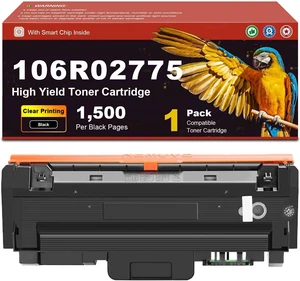 106R02775 Toner Cartridge Compatible for Xerox WorkCentre 3215 3225 Phaser 3052 3260 Printers, 1,500 Page Yield, High Speed Printing with Low Energy Consumption 1 106R02775 Toner Cartridge Compatible for Xerox WorkCentre 3215 3225 Phaser 3052 3260 Printers, 1,500 Page Yield, High Speed Printing with Low Energy Consumption 1