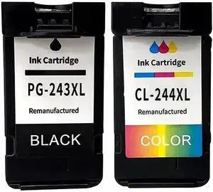 PG-243XL CL-244XL Ink Cartridge Replacement Compatible with Canon MX490 MX492 MG2522 MG2922 TR4520 TR4522 TS3322 TS3122 TS202 Printer. PG-243XL CL-244XL Ink Cartridge Replacement Compatible with Canon MX490 MX492 MG2522 MG2922 TR4520 TR4522 TS3322 TS3122 TS202 Printer.