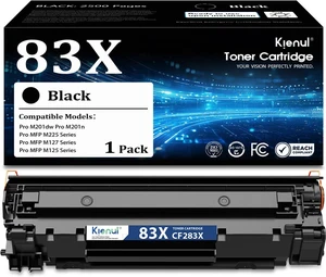 83X Black High-Yield Toner Cartridge : 1-Pack CF283X Toner Replacement for HP 83X, Compatible with Pro M201dw M201n Pro MFP M125a M125nw M125rnw M127fn M127fw M225dn M225dw M225rdn Printers 83X Black High-Yield Toner Cartridge : 1-Pack CF283X Toner Replacement for HP 83X, Compatible with Pro M201dw M201n Pro MFP M125a M125nw M125rnw M127fn M127fw M225dn M225dw M225rdn Printers