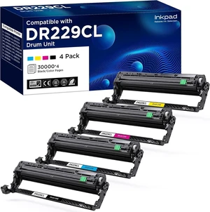 DR229CL Drum Unit (NOT Toner) Replacement for Brother DR-229CL DR 229 use with TN229 TN-229 TN229XL work for MFC-L3720CDW MFC-L3765CDW MFC-L3780CDW HL-L3220CDW HL-3280CDW HL-L3295CDW Printers (4 Pack) DR229CL Drum Unit (NOT Toner) Replacement for Brother DR-229CL DR 229 use with TN229 TN-229 TN229XL work for MFC-L3720CDW MFC-L3765CDW MFC-L3780CDW HL-L3220CDW HL-3280CDW HL-L3295CDW Printers (4 Pack)