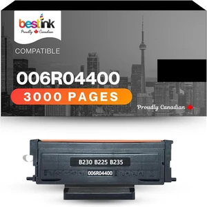 bestink Xerox 006R04400 Black Toner Cartridge Compatible for Xerox B225, B225/DNI, B230, B230/DNI, B235 & B235/DNI Printers, High Yield 3,000 Pages, Premium Black Laser Toner Replacement bestink Xerox 006R04400 Black Toner Cartridge Compatible for Xerox B225, B225/DNI, B230, B230/DNI, B235 & B235/DNI Printers, High Yield 3,000 Pages, Premium Black Laser Toner Replacement