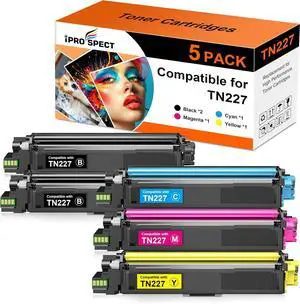 Compatible TN227 Toner Cartridge Replacement for TN-227BK/C/M/Y High Yield Brother TN227 TN227BK TN223 to use with HL-L3270CDW HL-L3230CDW HL-L3210CW HL-L3290CDW MFC-L3710CDW (5 Pack) Compatible TN227 Toner Cartridge Replacement for TN-227BK/C/M/Y High Yield Brother TN227 TN227BK TN223 to use with HL-L3270CDW HL-L3230CDW HL-L3210CW HL-L3290CDW MFC-L3710CDW (5 Pack)
