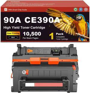 Compatible Toner Cartridge 90A CE390A, for HP M4555 MFP M601 M601n M602n M602dn M602x M603 M603n M603dn M603xh Printers, 10,500 Page Yield 1-Pack Compatible Toner Cartridge 90A CE390A, for HP M4555 MFP M601 M601n M602n M602dn M602x M603 M603n M603dn M603xh Printers, 10,500 Page Yield 1-Pack