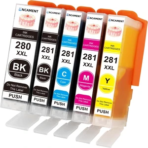 280XL 281XL PGI-280XXL CLI-281XXL Ink Cartridges Compatible with Canon PIXMA Printers TS702 TS702a TR8620 TR8620a TR7520 TS6320 TS9520a 280XL 281XL PGI-280XXL CLI-281XXL Ink Cartridges Compatible with Canon PIXMA Printers TS702 TS702a TR8620 TR8620a TR7520 TS6320 TS9520a