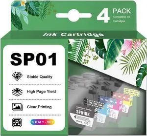 SP01 SP01BK SP01C SP01M SP01Y Sublimation Ink Cartridges Compatible for Bro-Ther SP1 Sublimation Printers, High-Yield & Auto-Reset Chip & No-Leak Design 4 Color SP01 SP01BK SP01C SP01M SP01Y Sublimation Ink Cartridges Compatible for Bro-Ther SP1 Sublimation Printers, High-Yield & Auto-Reset Chip & No-Leak Design 4 Color