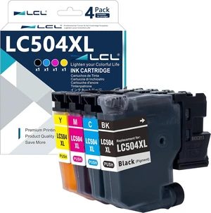 LCL LC504 LC504XL High Yield Ink Cartridge Replacement for Brother LC504XLBK LC504XLC LC504XLM LC504XLY Compatible with INKvestment MFC-J1355DW MFC-J1365DW MFC-J1367DW (4-Pack KCMY) LCL LC504 LC504XL High Yield Ink Cartridge Replacement for Brother LC504XLBK LC504XLC LC504XLM LC504XLY Compatible with INKvestment MFC-J1355DW MFC-J1365DW MFC-J1367DW (4-Pack KCMY)