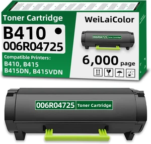 006R04725 Toner Cartridge 1-Pack Black Compatible Replacement for B410/B415 006R04725 Toner for B410 B415 B415DN B415VDN Laser Printers (6,000 Pages) 006R04725 Toner Cartridge 1-Pack Black Compatible Replacement for B410/B415 006R04725 Toner for B410 B415 B415DN B415VDN Laser Printers (6,000 Pages)