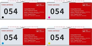 054 CRG054 Toner Cartridge Set Replacement for Canon 054 CRG-054 Toner Cartridge Work with ImageCLASS MF644Cdw MF642Cdw LBP623Cw MF641Cw MF644Cdw Pinter (Black Cyan Magenta Yellow, 4-Pack) 054 CRG054 Toner Cartridge Set Replacement for Canon 054 CRG-054 Toner Cartridge Work with ImageCLASS MF644Cdw MF642Cdw LBP623Cw MF641Cw MF644Cdw Pinter (Black Cyan Magenta Yellow, 4-Pack)
