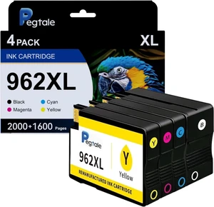 962XL Ink Replacement for HP 962XL Ink Cartridges Combo Pack for HP Ink 962XL Black and 962 Color Combo Pack Use with Officejet Pro 9010 Ink Cartridges 9015 9020 9025 Printers 962XL Ink Replacement for HP 962XL Ink Cartridges Combo Pack for HP Ink 962XL Black and 962 Color Combo Pack Use with Officejet Pro 9010 Ink Cartridges 9015 9020 9025 Printers