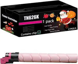 Compatible for Konica Minolta TN626K TN626C TN626M TN626Y Toner Cartridge Work for Konica Minolta bizhub 451i 551i 651i C450i C550i Printers (1 Pack Magenta) Compatible for Konica Minolta TN626K TN626C TN626M TN626Y Toner Cartridge Work for Konica Minolta bizhub 451i 551i 651i C450i C550i Printers (1 Pack Magenta)