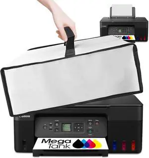 Printer Dust Cover Waterproof Anti-Static Dustproof Heavyweight Printer Cover Case for Canon MegaTank G3270 All-in-One Wireless Inkjet Printer (19.3×13.8×7.9in) (Silver) Printer Dust Cover Waterproof Anti-Static Dustproof Heavyweight Printer Cover Case for Canon MegaTank G3270 All-in-One Wireless Inkjet Printer (19.3×13.8×7.9in) (Silver)