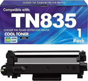 Compatible TN835 Toner Cartridge with Chip - High Yield 5000 Pages, Fits for Brother HL-L2865dw MFC-2980dw.(Black) Compatible TN835 Toner Cartridge with Chip - High Yield 5000 Pages, Fits for Brother HL-L2865dw MFC-2980dw.(Black)