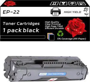EP-22 Toner Cartridges Compatible for Canon LBP-200 250 350 800 810 1110 1120 Printers, with Chip, High Yield 3000 Pages, Clear Printing (Black) EP-22 Toner Cartridges Compatible for Canon LBP-200 250 350 800 810 1110 1120 Printers, with Chip, High Yield 3000 Pages, Clear Printing (Black)