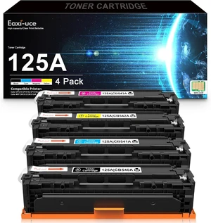 125A Toner Cartridge 4 Pack | Toner Cartridge Replacement for HP 125A Compatible with HP Color CM1312 MFP CM1312nfi CP1515n CP1518ni CP1215 CP1515n Series | CB540A 125A Toner Cartridge 4 Pack | Toner Cartridge Replacement for HP 125A Compatible with HP Color CM1312 MFP CM1312nfi CP1515n CP1518ni CP1215 CP1515n Series | CB540A