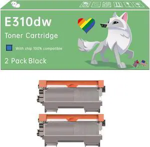 Compatible with Dell E310dw Toner Cartridge Work for Dell E310dw E514dw E515dn E515dw Printers, with Chip, High Yield 2600 Pages, Exceptional Color Accuracy (2-Pack Black) Compatible with Dell E310dw Toner Cartridge Work for Dell E310dw E514dw E515dn E515dw Printers, with Chip, High Yield 2600 Pages, Exceptional Color Accuracy (2-Pack Black)