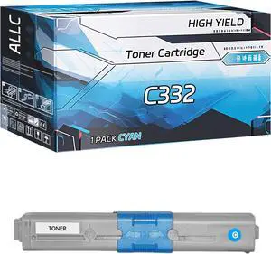 ALLC Compatible for Okidata OKI C332 Toner Cartridge Work for Okidata OKI Data C332dn MC363dn MC363dnw Printers, with Chip, High Yield 3500 Pages, Clear Printing (Cyan) ALLC Compatible for Okidata OKI C332 Toner Cartridge Work for Okidata OKI Data C332dn MC363dn MC363dnw Printers, with Chip, High Yield 3500 Pages, Clear Printing (Cyan)