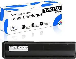 T5018U T-5018U Toner Cartridges Compatible for Toshiba E Studio 2018A 2518A 3018A 3518A 4518A 5018A Printers, High Yield - 12000 Pages 1 Pack T5018U T-5018U Toner Cartridges Compatible for Toshiba E Studio 2018A 2518A 3018A 3518A 4518A 5018A Printers, High Yield - 12000 Pages 1 Pack