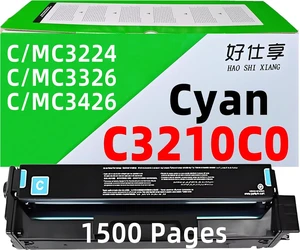 C3326 C3224 Toner Cartridge Replacement C3210K0 C3210C0 C3210M0 C3210Y0 Compatible for Lexmark C3224 MC3224 C3326 MC3326 C3426 MC3426 C3326dw MC3326adwe MC3326i Printers (Cyan Toner 1500Pages) C3326 C3224 Toner Cartridge Replacement C3210K0 C3210C0 C3210M0 C3210Y0 Compatible for Lexmark C3224 MC3224 C3326 MC3326 C3426 MC3426 C3326dw MC3326adwe MC3326i Printers (Cyan Toner 1500Pages)