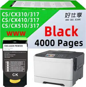 CS310 CS410 CS510 CX310 CX410 CX510 70C1HK0 71B1HK0 Toner Cartridge Compatible with Lexmark CS317 CS317dn CS417 CS417dn CS517 CX317 CX317dn CX417de CX517de Printer (14-Black Toner-8000Pages) CS310 CS410 CS510 CX310 CX410 CX510 70C1HK0 71B1HK0 Toner Cartridge Compatible with Lexmark CS317 CS317dn CS417 CS417dn CS517 CX317 CX317dn CX417de CX517de Printer (14-Black Toner-8000Pages)