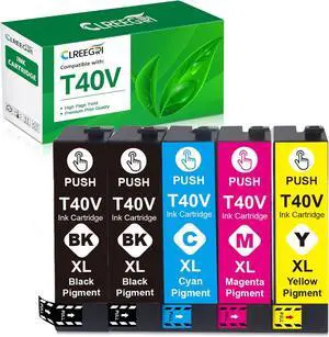 Remanufactured T40V T40V1 T40V2 T40V3 T40V4 Ink Cartridge Compatible with SureColor T2170 T3170 T3170M T5170 T5170M Printer (5-Pack, 2Black 1Cyan 1Magenta 1Yellow) Remanufactured T40V T40V1 T40V2 T40V3 T40V4 Ink Cartridge Compatible with SureColor T2170 T3170 T3170M T5170 T5170M Printer (5-Pack, 2Black 1Cyan 1Magenta 1Yellow)