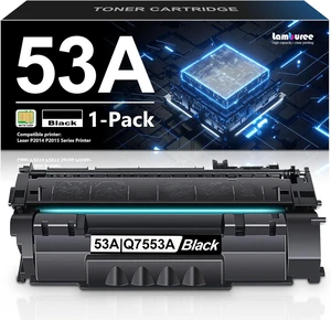 53A 49A Toner Cartridge with Chip 1-Pack Replacement for HP 53A 49A Toner Works with Laser P2015 P2015d P2015dn P2014 Series; Laser M2727 MFP Series Printer (Q7553A/Q5949A) 53A 49A Toner Cartridge with Chip 1-Pack Replacement for HP 53A 49A Toner Works with Laser P2015 P2015d P2015dn P2014 Series; Laser M2727 MFP Series Printer (Q7553A/Q5949A)