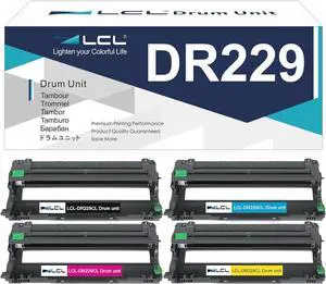 DR229 DR229CL Drum Unit Replacement for Brother DR-229 DR-229CL Drum for HL-L3220CDW HL-L3280CDW HL-L3295CDW HL-L3300CDW HL-L8245CDW MFC-L3720CDW MFC-L3765CDW MFC-L3780CDW (4-PK,KCMY) DR229 DR229CL Drum Unit Replacement for Brother DR-229 DR-229CL Drum for HL-L3220CDW HL-L3280CDW HL-L3295CDW HL-L3300CDW HL-L8245CDW MFC-L3720CDW MFC-L3765CDW MFC-L3780CDW (4-PK,KCMY)