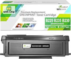 GREENPRINT 006R04400 Remanufactured Toner Cartridge B225 B235 B230 High Capacity 3000 Pages for B225 B235 B230 B225DNI B235DNI B230DNI Printers (1 Black) GREENPRINT 006R04400 Remanufactured Toner Cartridge B225 B235 B230 High Capacity 3000 Pages for B225 B235 B230 B225DNI B235DNI B230DNI Printers (1 Black)