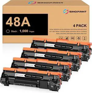 48A Toner Cartridge Replacement for HP 48A CF248A 248A Compatible for HP Laserjet Pro M15w M15a M16a M16w Laserjet MFP M28w M28a M29a MFP M29w M14 M17 M30w M31w Printer Ink (Black, 4-Pack) 48A Toner Cartridge Replacement for HP 48A CF248A 248A Compatible for HP Laserjet Pro M15w M15a M16a M16w Laserjet MFP M28w M28a M29a MFP M29w M14 M17 M30w M31w Printer Ink (Black, 4-Pack)