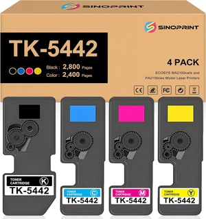 TK-5442 TK5442 Toner Cartridge Compatible TK-5442K TK-5442C TK-5442M TK-5442Y Replacement for Kyocera ECOSYS MA2100cwfx and PA2100cwx Model Laser Printer(4Packs BCMY ) TK-5442 TK5442 Toner Cartridge Compatible TK-5442K TK-5442C TK-5442M TK-5442Y Replacement for Kyocera ECOSYS MA2100cwfx and PA2100cwx Model Laser Printer(4Packs BCMY )