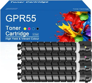 GPR55 Toner Cartridge Compatible for Canon GPR55 0481C003 0482C003 0483C003 0484C003 Toner Cartridges Work for Canon imageRunner C5535i C5540i C5550i C5560i Printer GPR55 Toner Cartridge Compatible for Canon GPR55 0481C003 0482C003 0483C003 0484C003 Toner Cartridges Work for Canon imageRunner C5535i C5540i C5550i C5560i Printer