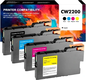 QUEENPRINT CW2200 Ink Cartridge Replacement for Ricoh MP CW2200 MP-CW1200 2000 2200 Gestetner MP CW2200 Lanier MP CW2200 CW2201sp Savin MP CW2200 CW2201 sp-4 Pack QUEENPRINT CW2200 Ink Cartridge Replacement for Ricoh MP CW2200 MP-CW1200 2000 2200 Gestetner MP CW2200 Lanier MP CW2200 CW2201sp Savin MP CW2200 CW2201 sp-4 Pack