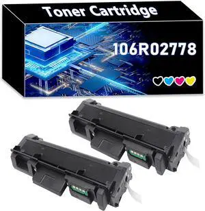 106R02778 Toner Cartridge Compatible for Xerox WorkCentre 3215 3225 Phaser 3052 3260 Toner Black 3000 Pages 2-pack 106R02778 Toner Cartridge Compatible for Xerox WorkCentre 3215 3225 Phaser 3052 3260 Toner Black 3000 Pages 2-pack