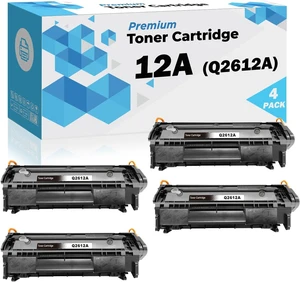 Ultra Toner® 12A Q2612A Compatible Toner Cartridge Replacement for HP 12A Q2612A - LaserJet 1010 1012 1018 1020 1022 1022n 1022nw 3015 3030 3050 3052 3055 M1005 M1319 M1319f (4PK) Ultra Toner® 12A Q2612A Compatible Toner Cartridge Replacement for HP 12A Q2612A - LaserJet 1010 1012 1018 1020 1022 1022n 1022nw 3015 3030 3050 3052 3055 M1005 M1319 M1319f (4PK)