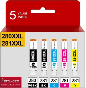 Compatible Ink Cartridge Replacement for Canon 280XL 281XL 280XXL 281XXL 280 281 XXL TR8620a TR8520 TR8620 TR8600 Compatible Ink Cartridge Replacement for Canon 280XL 281XL 280XXL 281XXL 280 281 XXL TR8620a TR8520 TR8620 TR8600