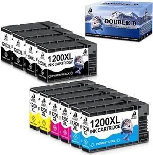 DOUBLE D Maxify 1200 Ink Cartridges Compatible for Canon PGI-1200XL PGI 1200 XL Pigment, High Yield Work with Maxify MB2720 MB2050 MB2350 MB2320 MB2020 MB2120 (4BK,2C,2M,2Y) 10 Pack DOUBLE D Maxify 1200 Ink Cartridges Compatible for Canon PGI-1200XL PGI 1200 XL Pigment, High Yield Work with Maxify MB2720 MB2050 MB2350 MB2320 MB2020 MB2120 (4BK,2C,2M,2Y) 10 Pack