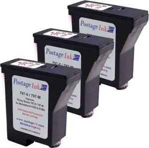 com 797-0 Ink Cartridge Replacement for use with mailstation (K700) and mailstation 2 (K7M0) Postage Meters, Set of 3 com 797-0 Ink Cartridge Replacement for use with mailstation (K700) and mailstation 2 (K7M0) Postage Meters, Set of 3