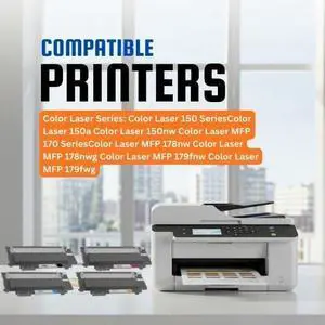 bestink Compatible Toner for HP 116A with CHIP W2060A W2061A W2062A W2063A Cartridge Combo BK/C/M/Y Works with HP Color Laser 150A,150NW MFP 178NW 178NWG 179FNW 179FWG BK 1000, C/M/Y 700 Pages bestink Compatible Toner for HP 116A with CHIP W2060A W2061A W2062A W2063A Cartridge Combo BK/C/M/Y Works with HP Color Laser 150A,150NW MFP 178NW 178NWG 179FNW 179FWG BK 1000, C/M/Y 700 Pages