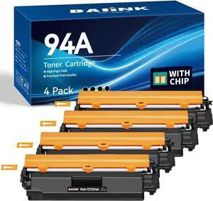 94A Toner Cartridge CF294A Replacement for HP 94A Toner Cartridge Black Compatible for HP LaserJet Pro MFP M118dw M148fdw M148dw M149fdw, Pro M118 M148 M149 (4 Black) 94A Toner Cartridge CF294A Replacement for HP 94A Toner Cartridge Black Compatible for HP LaserJet Pro MFP M118dw M148fdw M148dw M149fdw, Pro M118 M148 M149 (4 Black)