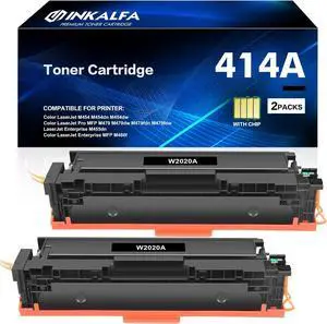 414A Toner Cartridges 2 Pack (with Chip) Compatible Replacement for HP 414A 414X W2020A W2020X Color Pro MFP M479fdw M479fdn M454dw M454dn Series Laser Printer High Yield Ink (Black) 414A Toner Cartridges 2 Pack (with Chip) Compatible Replacement for HP 414A 414X W2020A W2020X Color Pro MFP M479fdw M479fdn M454dw M454dn Series Laser Printer High Yield Ink (Black)