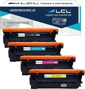 LCL Remanufactured Toner Cartridge for HP 508A CF360A CF361A CF362A CF363A (4-Pack,KCMY) HP M553 M577 HP Color LaserJet Enterprise M552dn M553dn M553n M553x HP MFP M577Z MFP M577dn MFP M577f MFP M577 LCL Remanufactured Toner Cartridge for HP 508A CF360A CF361A CF362A CF363A (4-Pack,KCMY) HP M553 M577 HP Color LaserJet Enterprise M552dn M553dn M553n M553x HP MFP M577Z MFP M577dn MFP M577f MFP M577