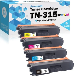 Ultra Toner® Compatible Replacement for Brother TN315 Toner Cartridge Combo TN-315 High Yield of TN310 BK/C/M/Y HL-4150CDN HL-4570CDW HL-4570CDWT MFC-9460CDN MFC-9560CDW MFC-9970CDW (1 Set) Ultra Toner® Compatible Replacement for Brother TN315 Toner Cartridge Combo TN-315 High Yield of TN310 BK/C/M/Y HL-4150CDN HL-4570CDW HL-4570CDWT MFC-9460CDN MFC-9560CDW MFC-9970CDW (1 Set)