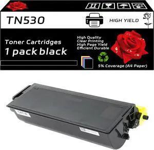 TN530 Toner Cartridges Compatible with Brother MFC-8820D MFC-8820DN MFC-9600 MFC-9700 MFC-9800 MFC-P2500 Printers - High Yield 7500 Pages - Vibrant Colors (Black) TN530 Toner Cartridges Compatible with Brother MFC-8820D MFC-8820DN MFC-9600 MFC-9700 MFC-9800 MFC-P2500 Printers - High Yield 7500 Pages - Vibrant Colors (Black)