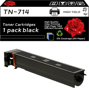 TN-714 Toner Cartridges Compatible with Konica Minolta bizhub 750i Printers - High Yield 46000 Pages - Vibrant Colors (Black) TN-714 Toner Cartridges Compatible with Konica Minolta bizhub 750i Printers - High Yield 46000 Pages - Vibrant Colors (Black)