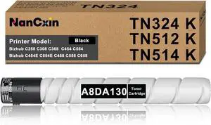 TN324 Toner Cartridge Replacement for Konica Minolta TN324 TN512 A8DA130 High Yield, Bizhub C258, C308, C368, C454, C454e, C554, C554e, 454e, 554e (1-Pack Black) TN324 Toner Cartridge Replacement for Konica Minolta TN324 TN512 A8DA130 High Yield, Bizhub C258, C308, C368, C454, C454e, C554, C554e, 454e, 554e (1-Pack Black)